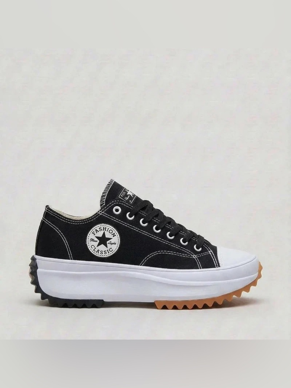 Classic Black Canvas Platform Sneaker - Fashion Classic women’s New size 8
